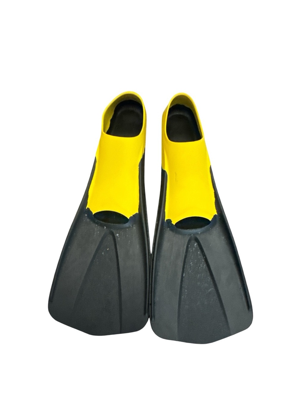 Men’s Size 5-7 Yellow and Black Swim Flippers Diving Snorkeling Boogie Boarding